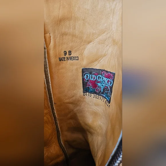 **Rare** Old Gringo Embroidered Brown Razz Boots Size 9m - Picture 15 of 16